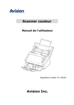 Avision AD250 Document Scanner Manuel utilisateur