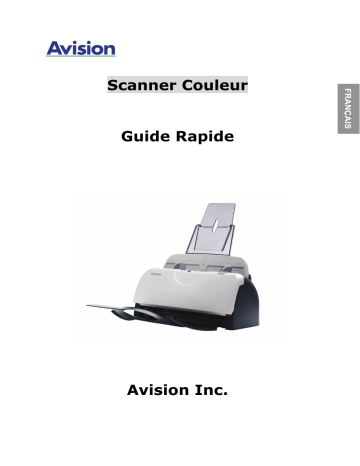 Avision AV121 Document Scanner Manuel utilisateur | Fixfr