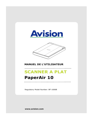 Avision PaperAir 10 Manuel utilisateur | Fixfr