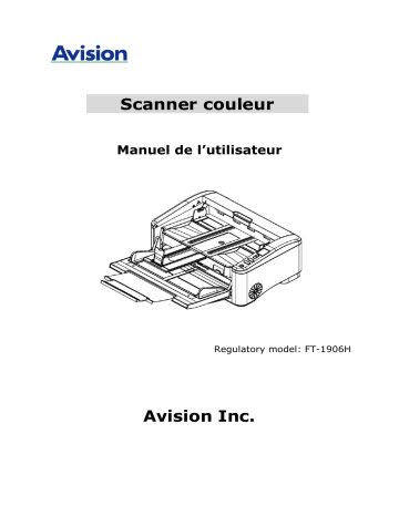 Avision AD6090 Document Scanner Manuel utilisateur | Fixfr