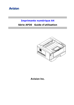 Avision AP30 series Multi-function Peripheral Manuel utilisateur