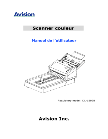 Avision AD280F Document Scanner Manuel utilisateur | Fixfr