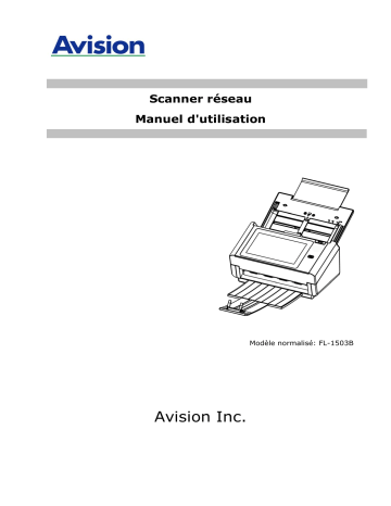 Avision AN240W Network Scanner Manuel utilisateur | Fixfr