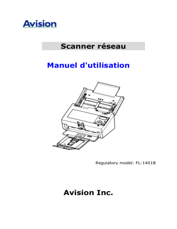 Avision AN230W Network Scanner Manuel utilisateur | Fixfr