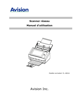 Avision AN360W series Network Scanner Manuel utilisateur