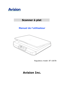 Avision FB5000 Flatbed Scanner Manuel utilisateur