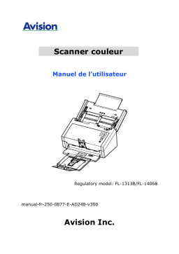 Avision AD240 Document Scanner Manuel utilisateur