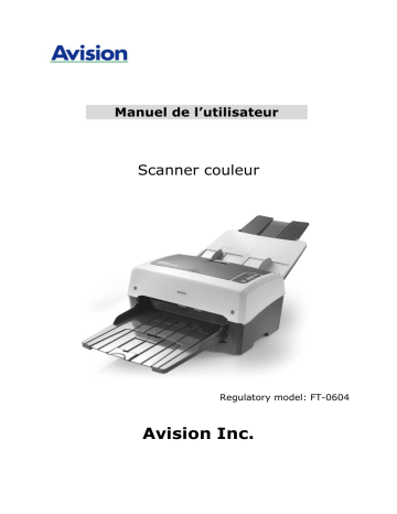 Avision AV320 Document Scanner Manuel utilisateur | Fixfr