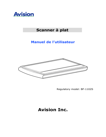 Avision FB1200 Plus Flatbed Scanner Manuel utilisateur | Fixfr