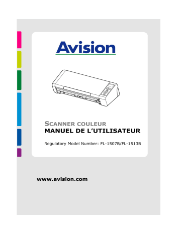 Avision AD215L Document Scanner Manuel utilisateur | Fixfr