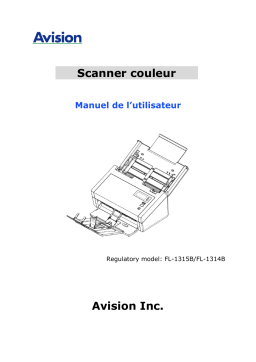 Avision AD260 Document Scanner Manuel utilisateur