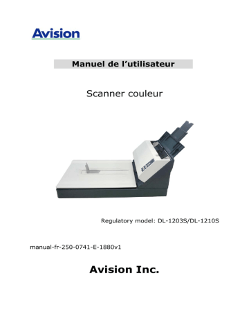 DL-1210S | Avision AV1880 Document Scanner Manuel utilisateur | Fixfr