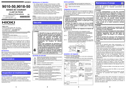 Hioki CLAMP ON PROBE 9010-50,9018-50 Manuel utilisateur