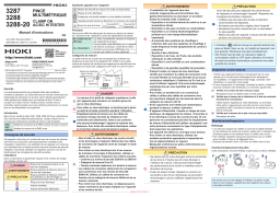 Hioki CLAMP ON AC/DC HiTESTER 3287,3288,3288-20 Manuel utilisateur