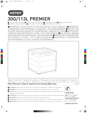 tepro 6160EC Premier Box 30G/113L Manuel du propriétaire | Fixfr