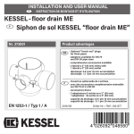 Kessel 010-877 Middle East 084-034 Bodenablauf Manuel utilisateur