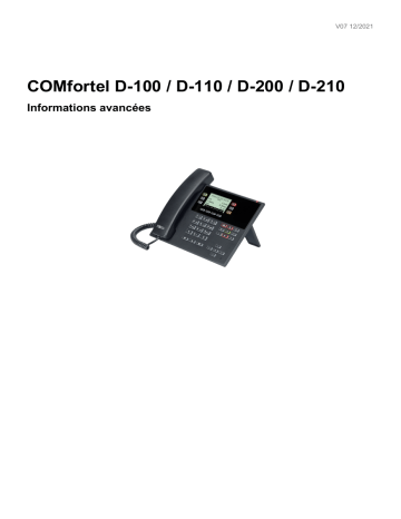 COMfortel® D-210 | Auerswald COMfortel® D-110 Phone Manuel utilisateur | Fixfr