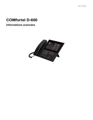 Auerswald COMfortel® D-600 Phone Manuel utilisateur | Fixfr