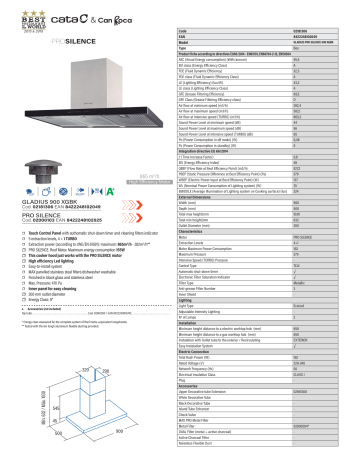 Cata GLADIUS XGBK Hood Manuel utilisateur | Fixfr