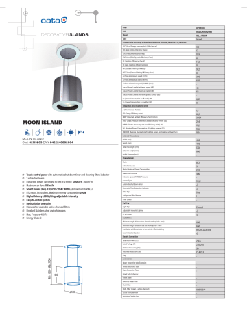 Cata MOON Island Hood Manuel utilisateur | Fixfr