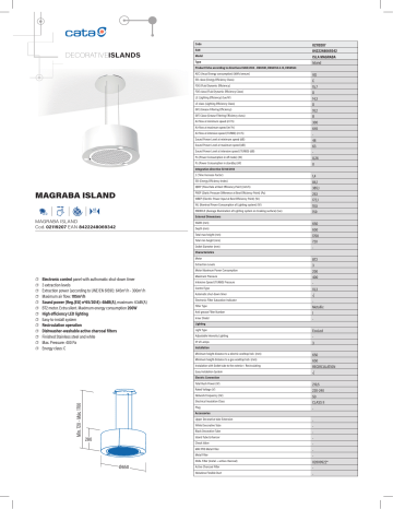 Cata ISLA MAGRABA Hood Manuel utilisateur | Fixfr