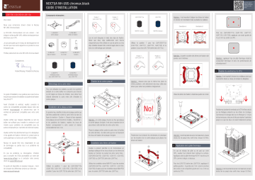 Noctua NH-U9S chromax.black CPU cooler retail Installation manuel | Fixfr