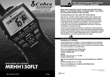 Cobra MR HH150 FLT Marine Radio Manuel du propriétaire | Fixfr