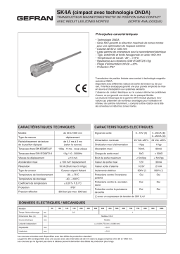 gefran SK4-A Fiche technique