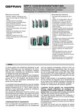 gefran GRP-H Solid state relay Fiche technique