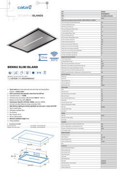 Cata ISLA BENNU SLIM Hood Manuel utilisateur