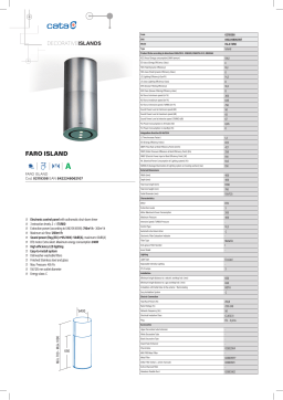 Cata ISLAND FARO Hob Manuel utilisateur