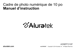 Aluratek ADMPF310F Digital Photo Frame Manuel utilisateur