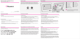 Aluratek ADPF07SF / ADPFWM7S Digital Photo Frame Manuel utilisateur