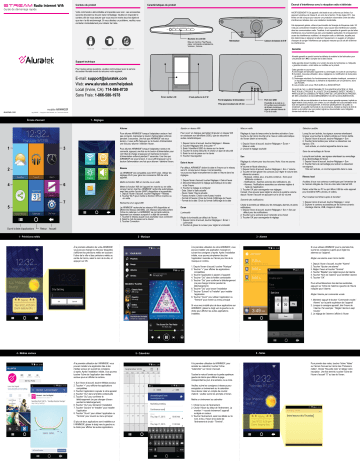 Aluratek AIRMM03F STREAM WiFi Internet Radio Guide de démarrage rapide | Fixfr