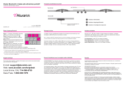 Aluratek ABLKO4F Portable Ultra Slim Tri-Fold Bluetooth Keyboard Guide de démarrage rapide