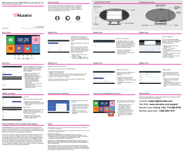 Aluratek AIRMM04F WiFi Internet Radio Media Player Guide de démarrage rapide | Fixfr