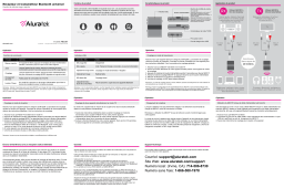 Aluratek ABC01F Bluetooth Audio Receiver / Transmitter Guide de démarrage rapide