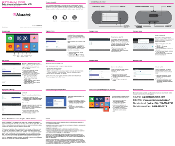 Aluratek AIRMM05F STREAM PRO WiFi Internet Radio Media Player Guide de démarrage rapide | Fixfr