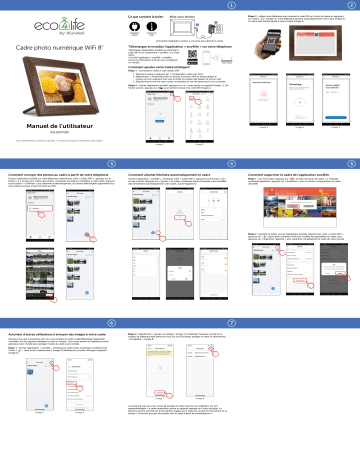 Aluratek ASHDPF08F eco4life WiFi Digital Photo Frame Manuel utilisateur | Fixfr