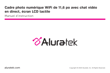 Aluratek AFT11F WiFi Digital Photo Frame Guide de démarrage rapide | Fixfr