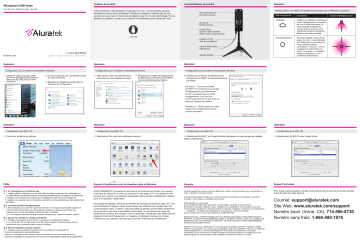 ABMWK01F | Aluratek AUVM01F USB Rocket Microphone Guide de démarrage rapide | Fixfr