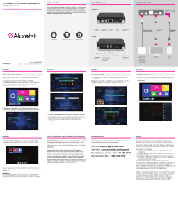 Aluratek ADTB02F Live TV, DVR and Streaming Media Player All-In-One Guide de démarrage rapide