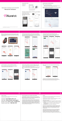 Aluratek AWS08F WiFi Touchscreen Digital Photo Frame Manuel utilisateur | Fixfr