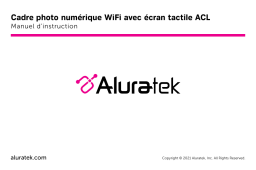 Aluratek AWS09F WiFi Touchscreen Digital Photo Frame Manuel utilisateur