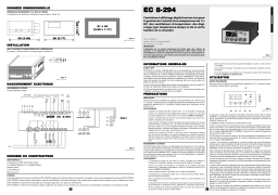 Evco EC8294 Fiche technique