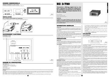Evco EC3T80 Fiche technique | Fixfr