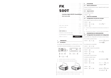 Evco FK500T Fiche technique | Fixfr