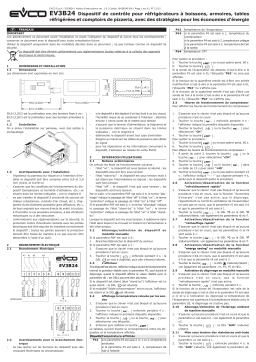 Evco EV3B24N9 Basic controller Manuel utilisateur