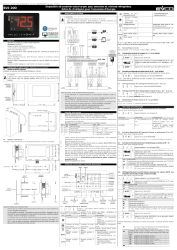 Evco EVJ203N2 Extra-large controller Manuel utilisateur