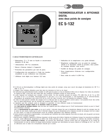 Evco EC5132 Fiche technique | Fixfr